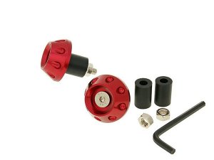 Lenkerende Vibrationsdämpfer Flat 13,5 / 17,5mm - rot