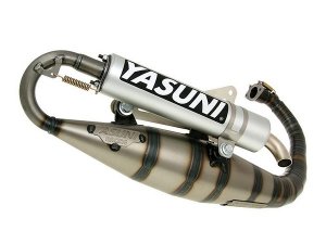 Auspuff Yasuni Carrera 16 Aluminium fr Minarelli stehend