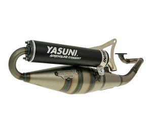 Auspuff Yasuni Scooter Z schwarz fr Minarelli liegend