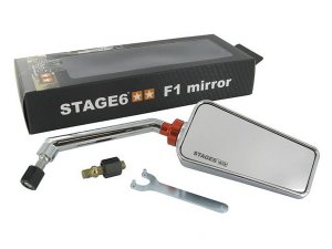 Spiegel F1-Look Stage6, rechts chrom