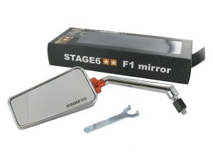 Spiegel F1-Look Stage6, links chrom